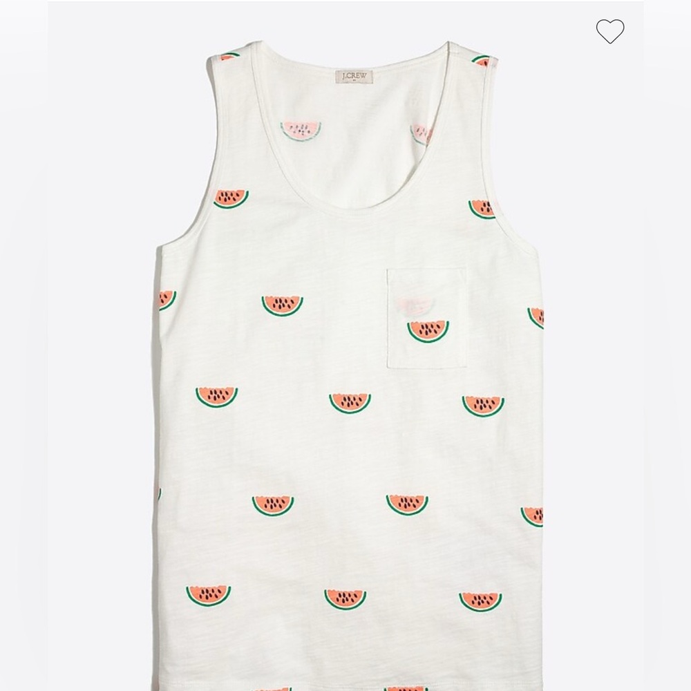 J.Crew Watermelon Scoop Neck Tank Top